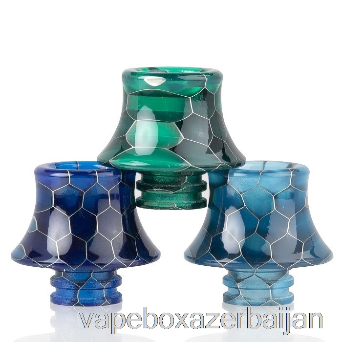 Vape Box Azerbaijan 510 Cone Snake Skin Resin Drip Tip White